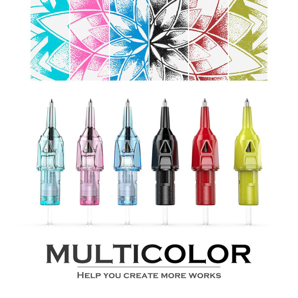 Ballpoint Pen Cartridge Needles, Wormhole Tattoo Cartridge Needles 20Pcs Dotwork Tattoo Needles Retractable Ball Pen Needles Cartridges For Dotwork Drawing & Sketch Stippling Practice On Paper (Green)