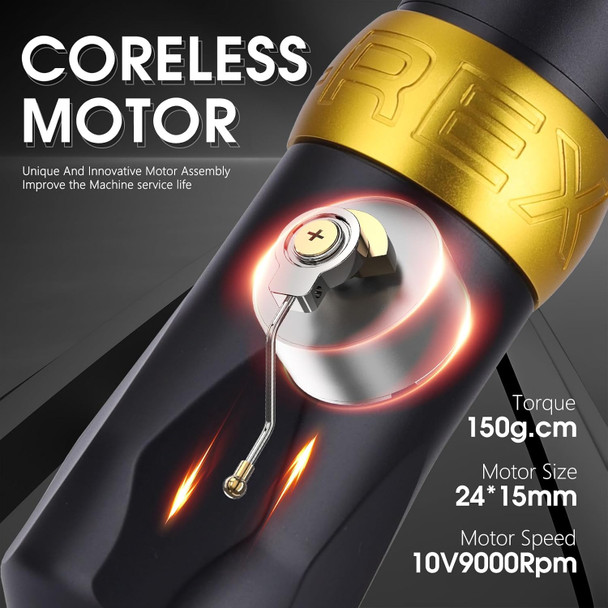 U-Rex Tattoo Gun Wireless 1800Mah Tattoo Battery Rotary Tattoo Machine Pen With Digital Led Display For Tattoo Artists U-Rex Tattoo Gun Wireless 1800Mah Tattoo Battery Rotary Tattoo Machine Pen With Digital Led Display For Tattoo Artists