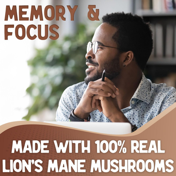 Xprs Nutra Organic Lions Mane Supplement Capsules - 180 Count (90 Day Supply) Of Premium Lion'S Mane Mushroom Capsules For Mental Clarity, Cognition And Immunity Lions Mane Powder Capsules