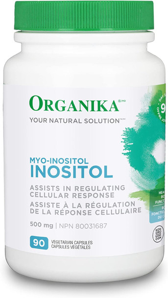 Organika Inositol (Myo-Inositol)- Cellular Response, Mood Balance, Insulin Support- 90Vcaps