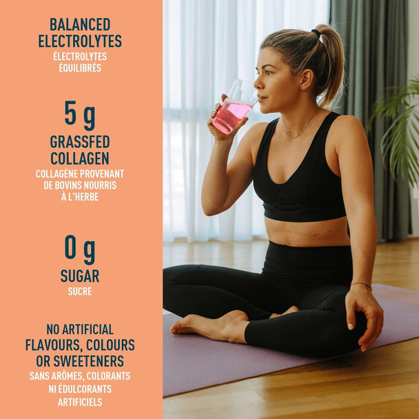 Organika Enhanced Collagen Boost With Mct Oil Powder And Vanilla - 150G & Electrolytes + Enhanced Collagen- Strawberry Peach Flavour- Sugar- Hydration + Protein 360 Gram - 30 Servings