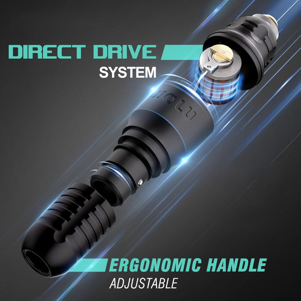 Tattoo Kit,Wireless Tattoo Gun Kit With Brushless Motor, Tattoo Machine Kit With Cartridge Needles And 1800 Mah Power Supply,Short Tattoo Pen For Artist And Starter (Matte Black)