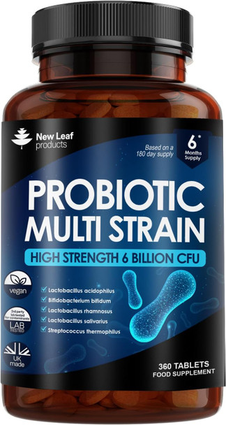 Bio-Cultures Supplements Multi Strain Acidophilus 360 Tablets High Strength - Digestive & Gut Health Supplements Lactobacillus Natural Cultures For Gut Health - Vegan, Gmo-, Gluten-, Uk Made