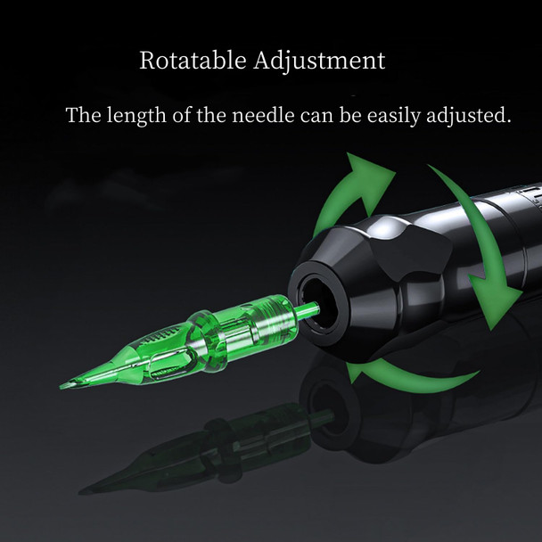 Tattoo Gun Kit - Adjustment Wireless Tattoo Machine With Japanese Motor. Ideal For Use By Professional Tattoo Artists.(Black)