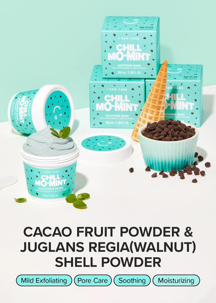 I Dew Care Wash-Off Face Mask - Chill Mo Mint, 3.38 Oz + Skincare Set - Vitamin To Glow Pack Bundle