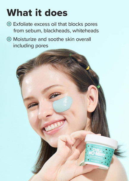 I Dew Care Wash-Off Face Mask - Chill Mo Mint, 3.38 Oz + Skincare Set - Vitamin To Glow Pack Bundle