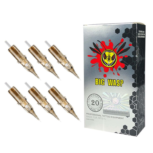 Bigwasp #10 Bugpin 9Rl Tattoo Needle Cartridges 9 Round Liner 20Pcs (Generation 3)