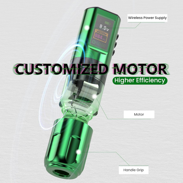 Tattoo Gun Kit, Wormhole Tattoo Kit Wireless Tattoo Machine Kit With Wireless Tattoo Gun 1,800 Mah Capacity Tattoo Battery With Digital Led Display 20 Tattoo Cartridge Needles Tattoo Pen Kit Wtk274