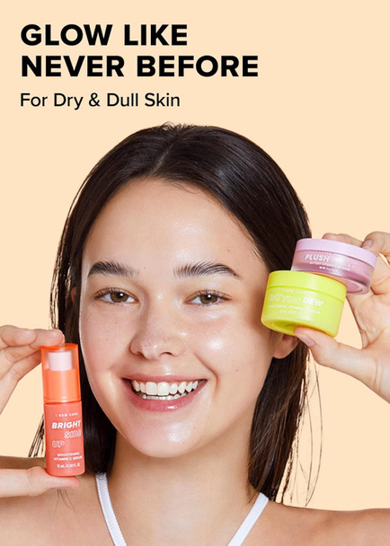I Dew Care Skincare Set - Vitamin To Glow Pack + 2-In-1 Cleansing Firming Silicone Mask Brush Bundle