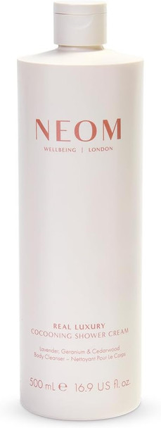 Neom- Real Luxury Cocooning Shower Cream | Lavendar, Geranium & Cedarwood (500Ml, 500, Millilitre)