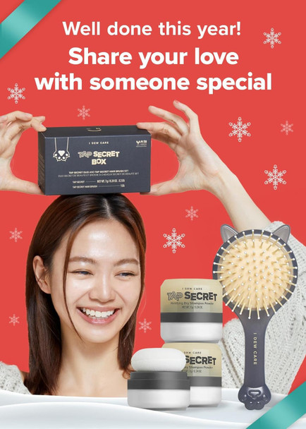 I Dew Care Dry Shampoo Powder - Tap Secret Box Set + Korean Skin Care Set Trio - Vitamin To Glow Pack Bundle I Dew Care Dry Shampoo Powder - Tap Secret Box Set + Korean Skin Care Set Trio - Vitamin To Glow Pack Bundle