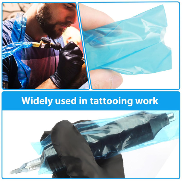 4Pcs Tattoo Grip Tape And 200Pcs Tattoo Machine Covers Tattoo Machine Wrap Tattoo Pen Covers Kit Tattoo Supplies