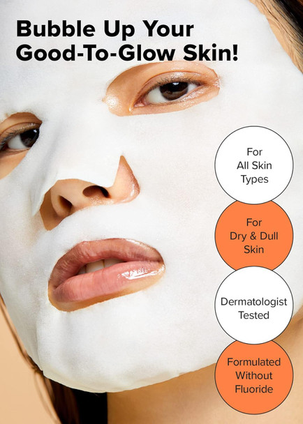 I Dew Care Bubble Sheet Mask - Glow Up Bubbles, 5 Ea + Hydrocolloid Acne Pimple Patch - Timeout Blemish Happy Paws, 36 Count Bundle