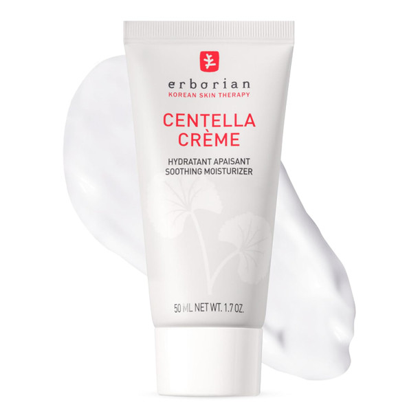 Erborian Face Moisturizer Cream Centella Cream - Ultra Light-Weight Facial Moisturizing Cream With Shea Butter, Hyaluronic Acid, Glycerin & Beta Glucan - Soothes & Hydrates Skin - All Skin Types, 50Ml