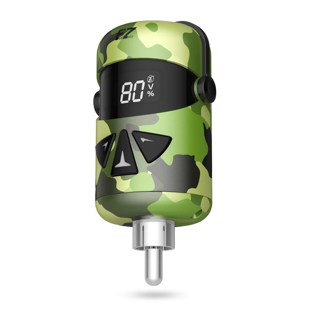 Ez Tattoo Power Supply - 1100Mah Wireless Tattoo Battery Rca Connector Pack With Led Digital Display (Portex G3 Camo)