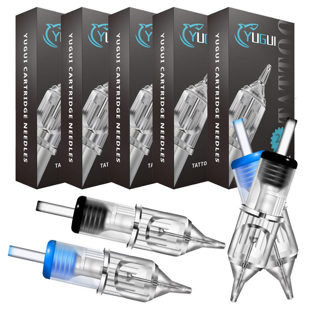 60Pcs Tattoo Cartridge Needles - Yugui Tattoo Needle Cartridge Assorted Size 1203Rl 1205Rl 1207Rl 1209Rl 1205Rs 1207Rs For Round Liner And Shader For Professional Tattoo Artist Tattoo Kit