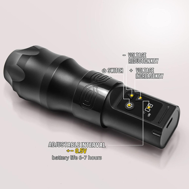 Xnet Moteng Rotary Tattoo Machine With 20Pcs X-Ray #12 Standard 5Rl Tattoo Cartridge Needles