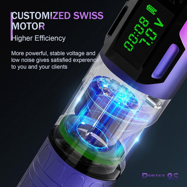 Ez Wireless Tattoo Gun Kit Complete 4.0Mm Stroke Cordless Motor P2S Rotary Tattoo Machine Pen Kit & 100Pcs Revolution Tattoo Cartridge Needles Assorted 3Rl 5Rl 7Rl 5Rs 7Rs 7M1 9M1 11M1 9Cm