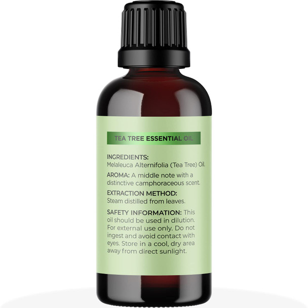 Premium Hair Oils For Hair And Skin - Pure Peppermint And Tea Tree Oil For Hair Growth And Skin Care - Hair Treatment Oils Set With Tea Tree Essential Oil And Peppermint Essential Oil 1 Fl Oz Each