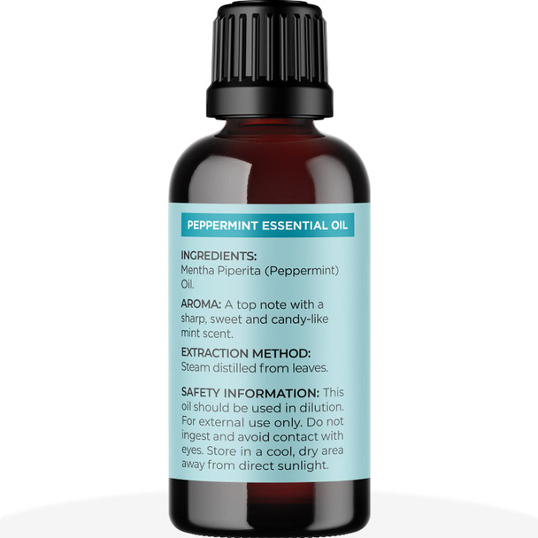 Premium Hair Oils For Hair And Skin - Pure Peppermint And Tea Tree Oil For Hair Growth And Skin Care - Hair Treatment Oils Set With Tea Tree Essential Oil And Peppermint Essential Oil 1 Fl Oz Each