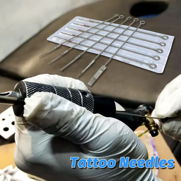 Cinra 50Pcs Tattoo Needles - 3Rl 5Rl 7Rl 9Rl 5Rs 7Rs 9Rs 5F 7M1 9M1