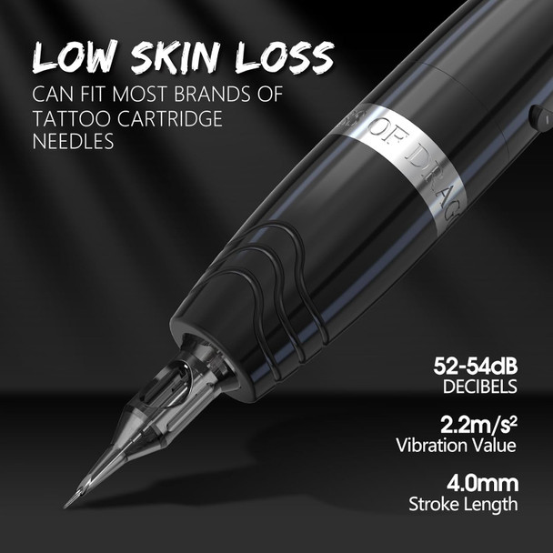 Tattoo Kit - Kiss Of Dragon Tattoo Kit Complete Wireless Tattoo Machine 1800Mah Power Supply 20Pcs Cartridge Needles Practice Skin Bandage Tattoo Kit - Kiss Of Dragon Tattoo Kit Complete Wireless Tattoo Machine 1800Mah Power Supply 20Pcs Cartridge Needles Practice Skin Bandage