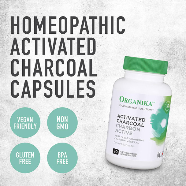 Organika Activated Charcoal And Nac (N-Acetyl-L-Cysteine) 500Mg Supplement Bundle