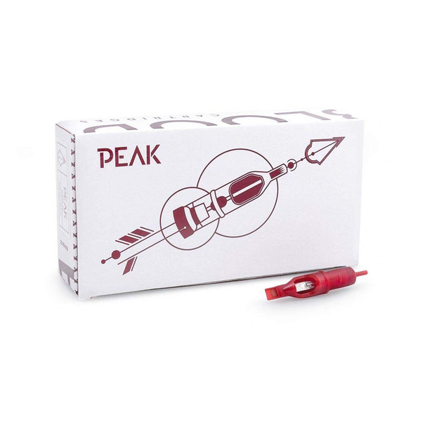 Peak - Blood Cartridge Tattoo Needles - 1003Rlxt - Single-Use Cartridges For Safe Professional Tattooing, Disposable & Sterile Tattoo Supplies (Box Of 20)