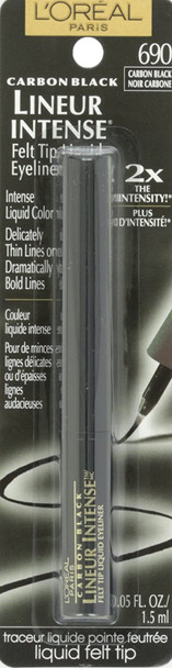 L'Oreal Paris Lineur Intense Felt Tip Liquid Eyeliner, Carbon Black, 0.05 fl; oz.