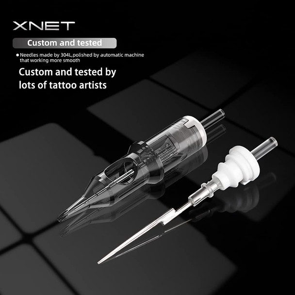 Xnet U-Rex Cartridges #12 Standard 11Rm Disposable Tattoo Needles 11 Curved Magnum Medium Taper 1211Rm 20Pcs Supply For Rotary Tattoo Pen Machine Gun