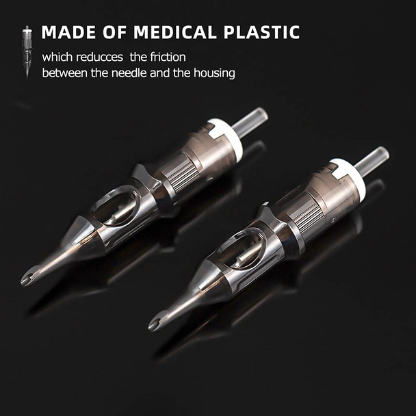 Xnet® U-Rex Cartridges #12 Standard 3Rs Disposable Tattoo Needles 3 Round Shader Medium Taper Taper 1203Rs 20Pcs Supply For Rotary Tattoo Pen Machine Gun