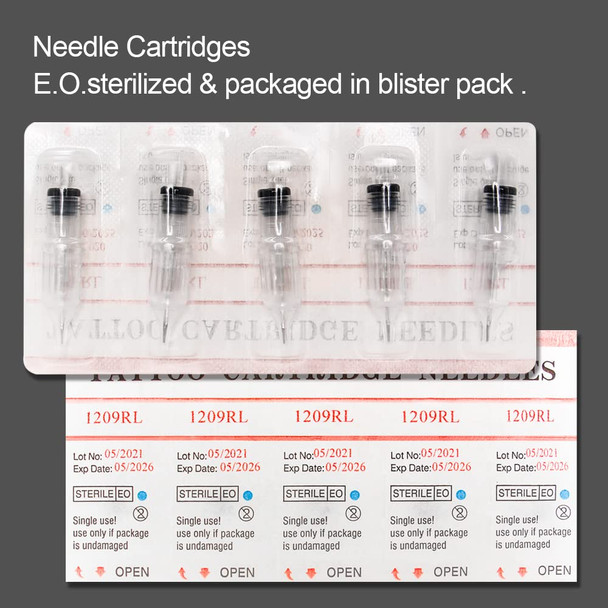Tattoo Cartridge Needles - Beoncall 60Pcs Disposable Cartridge Needles Round Liner Magnum Assorted 1007Rl 1009Rl 1207Rs 1209Rs 1207M1 1209M1 For Pen Type Machine