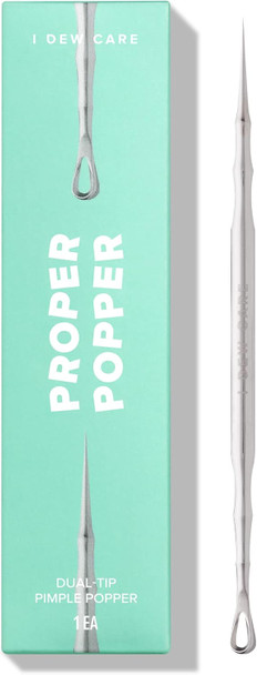 I Dew Care Dual-Tip Pimple Popper - Proper Popper, 1 Ea + Hydrocolloid Acne Pimple Patch - Timeout Blemish Plus, 36 Count Bundle