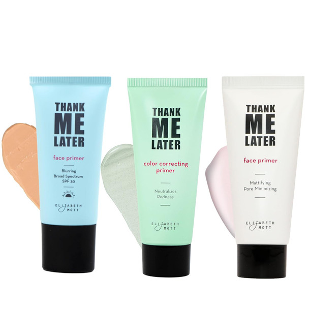 Elizabeth Mott Thank Me Later Face Primer - Matt, Color Correcting Face Primer And Blurring Face Primer