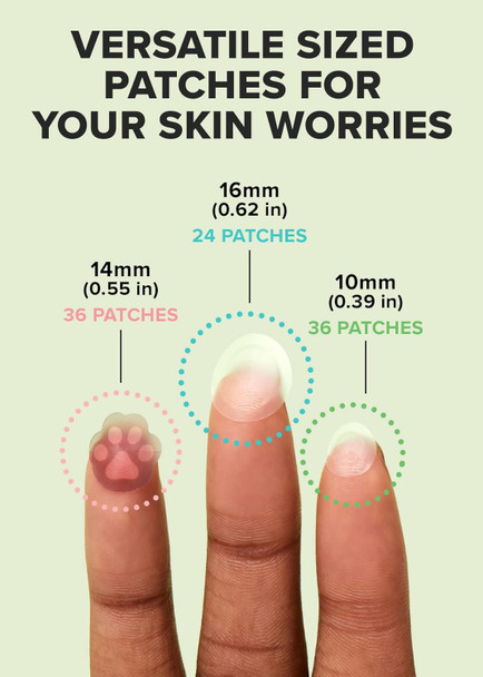I Dew Care Hydrocolloid Acne Pimple Patch Trio - Meet Your Patch Set | 96 Count, Three Sizes Facial Stickers + Mini Scoops | Travel Sized Skin Care Trio Bundle