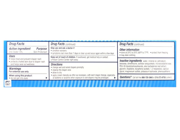 Desitin Rapid Relief Zinc Oxide Diaper Rash Cream 4 Oz (Pack Of 2)