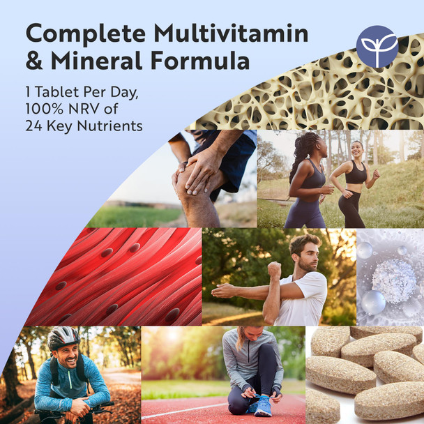 Nutravita Multivitamins and  Minerals  365 Vegan Multivitamin Tablets  1 Year Supply  Multivitamin Tablets For Men And Women With 26 Essential Active Vitamins and  Minerals  Made In The Uk By Nutravita