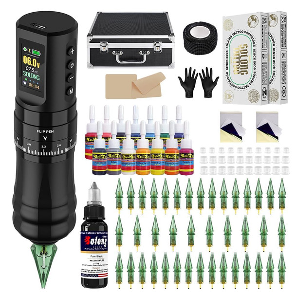 Wireless Tattoo Machine Kit Tattoo Gun Rotary Tattoo Gun Tattoo Kit For Beginners And Artists