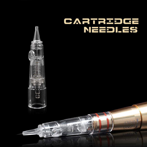 Cartridge Needles – Biomaser 10Pcs Sterilized Permanent Makeup Cartridge Needles Tattoo Needle Fits For Permanent Makeup Machine Pen T100 P1 X1 For Eyebrow Eyeliner Lip(1R-0.2Mm)