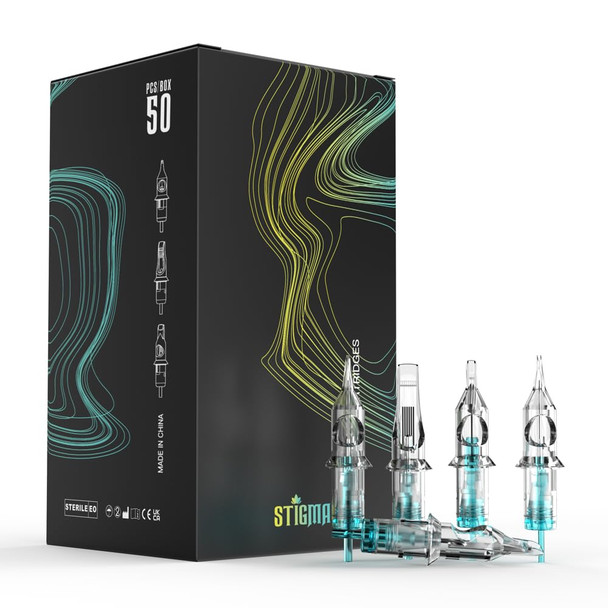 Stigma Aquamarine Knight Tattoo Cartridge Needles #12(5Rl) 50Pcs 0.35Mm Standard Disposable Tattoo Needles Cartridges With Membrane Round Liner En02B-50-1205Rl Stigma Aquamarine Knight Tattoo Cartridge Needles #12(5Rl) 50Pcs 0.35Mm Standard Disposable Tattoo Needles Cartridges With Membrane Round Liner En02B-50-1205Rl