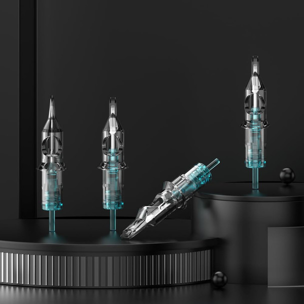 Stigma Aquamarine Knight Tattoo Cartridge Needles #12(5Rl) 50Pcs 0.35Mm Standard Disposable Tattoo Needles Cartridges With Membrane Round Liner En02B-50-1205Rl Stigma Aquamarine Knight Tattoo Cartridge Needles #12(5Rl) 50Pcs 0.35Mm Standard Disposable Tattoo Needles Cartridges With Membrane Round Liner En02B-50-1205Rl