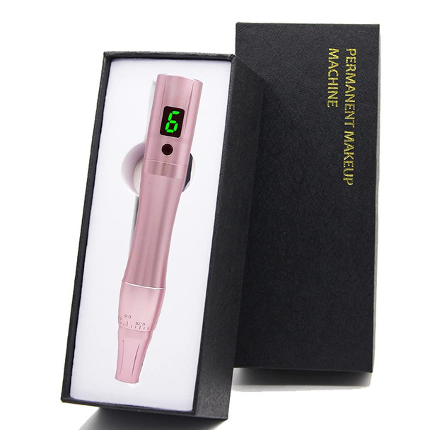 Permanent Makeup Pen Tattoo Rotary Machine Includes 1 Battery 10Pcs Needles For Eyebrows,Eyeliners, Lips And Small-Tattoo Rb901
