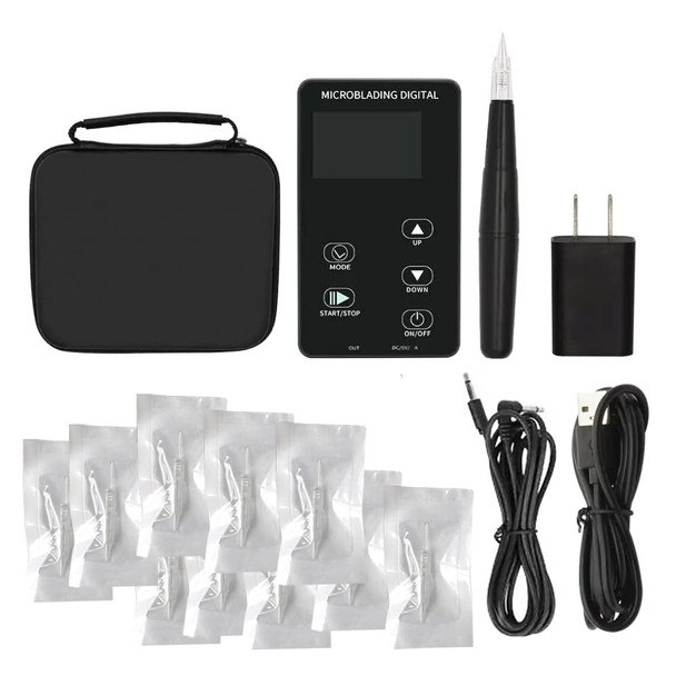 Permanent Makeup Pen Machine Tattoo Pen Touch Screen Panel Power Supply 10Pcs Needles Kit For Eyeliner, Lip,Eyebrow Ap50 Permanent Makeup Pen Machine Tattoo Pen Touch Screen Panel Power Supply 10Pcs Needles Kit For Eyeliner, Lip,Eyebrow Ap50