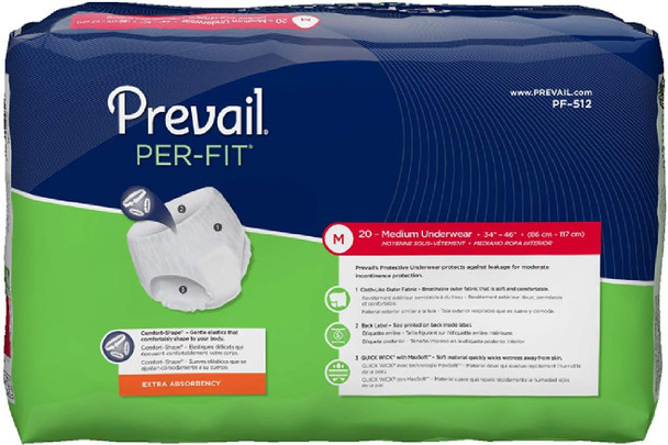 Per-Fit? Underwear , Medium, Green, 34"-46", 4 Bags Of 20 (80 Ct.) Per-Fit? Underwear , Medium, Green, 34"-46", 4 Bags Of 20 (80 Ct.)