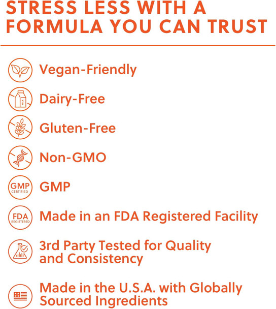 Brain Boost Brain Supplement for Men and Women to Reduce Stress-Related Brain Fog, Improve Focus and Memory, Enhance Mental Clarity* – Caffeine-Free with Bacopa – 90 Capsules