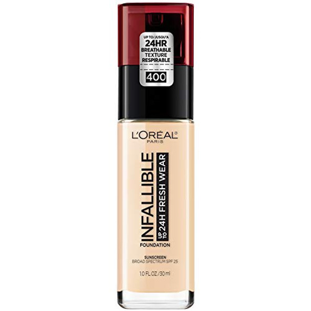 L'Oreal Paris Makeup Infallible Up to 24 Hour Fresh Wear Foundation, Pearl, 1 fl. Ounce