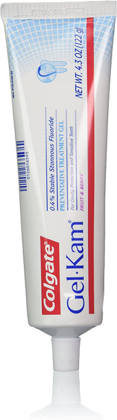 Colgate Gel-Kam Flouride Preventative Treatment Gel, Fruit and Berry Flavor, 4.3 Oz. Colgate Gel-Kam Flouride Preventative Treatment Gel, Fruit and Berry Flavor, 4.3 Oz.