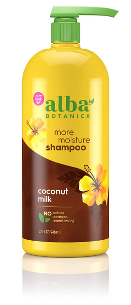 Alba Botanica Drink It Up Coconut Milk Hawaiian Shampoo, 32 oz.
