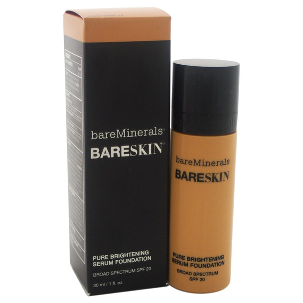 bareMinerals Pure Brightening Serum SPF 20 All Skin Types Bare Sand 12 Foundation for Women, 1 Fl Oz
