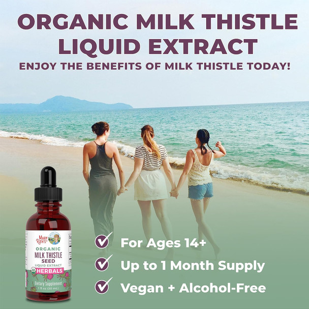 Mary Ruth'S Organic Milk Thistle Seed Liquid Extract, 1 Fz